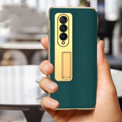 Leather Flip Cover For Galaxy Z Fold 3