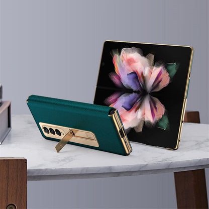 Leather Flip Cover For Galaxy Z Fold 3