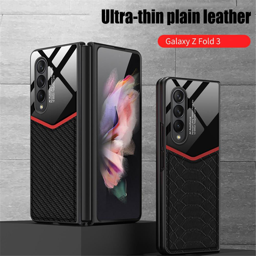 Luxury Leather Cover For Galaxy Z Fold 3