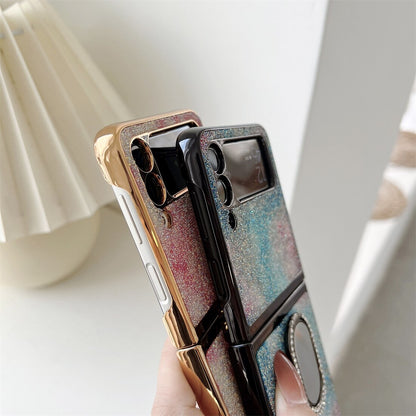 Shining Diamond Mirror Ring Cover For Samsung Galaxy Z Flip 3 5G