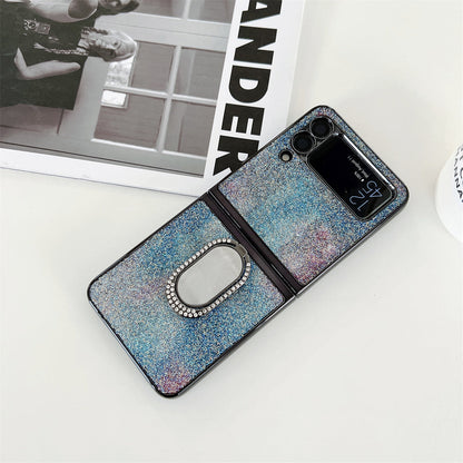 Shining Diamond Mirror Ring Cover For Samsung Galaxy Z Flip 3 5G