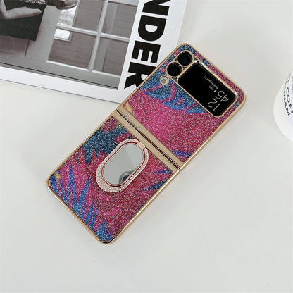 Shining Diamond Mirror Ring Cover For Samsung Galaxy Z Flip 3 5G