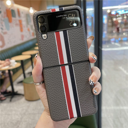 Fashion stripe Case for Samsung Galaxy Z Flip 3