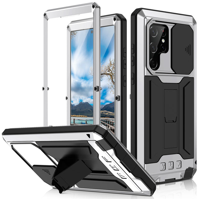 Metal Anti-fall With Stand Cover For Samsung Galaxy S22 Series