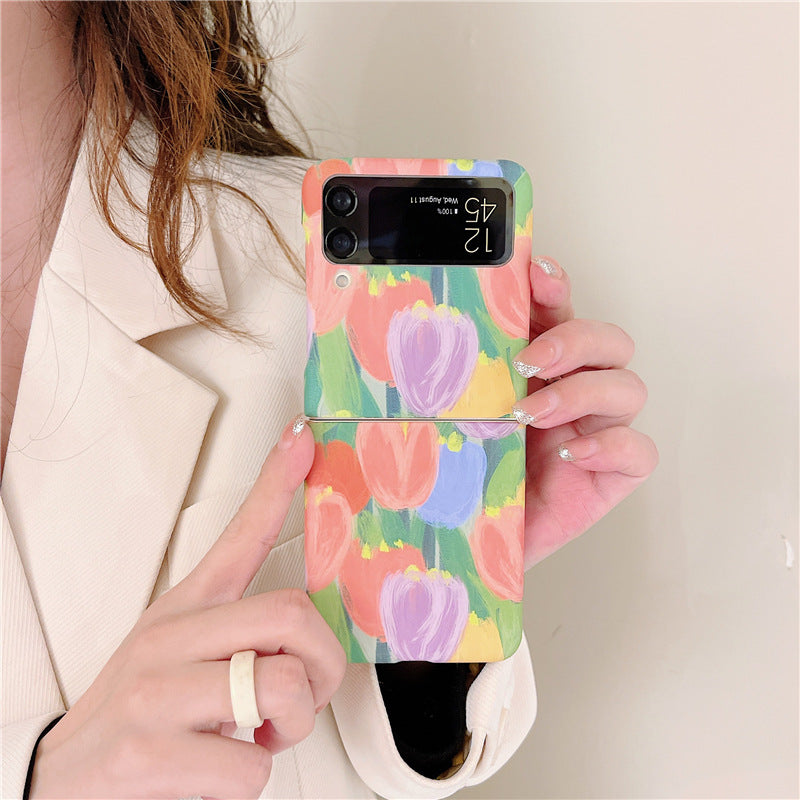 New Tulip flowers Case For Samsung Galaxy Z Flip 3