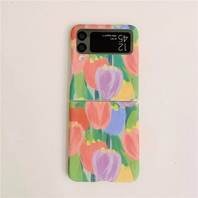 New Tulip flowers Case For Samsung Galaxy Z Flip 3