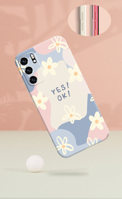Square Flower Phone Case for Samsung Galaxy S22