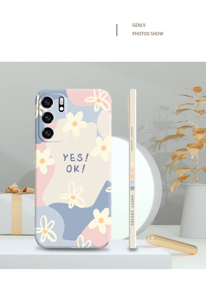 Square Flower Phone Case for Samsung Galaxy S22