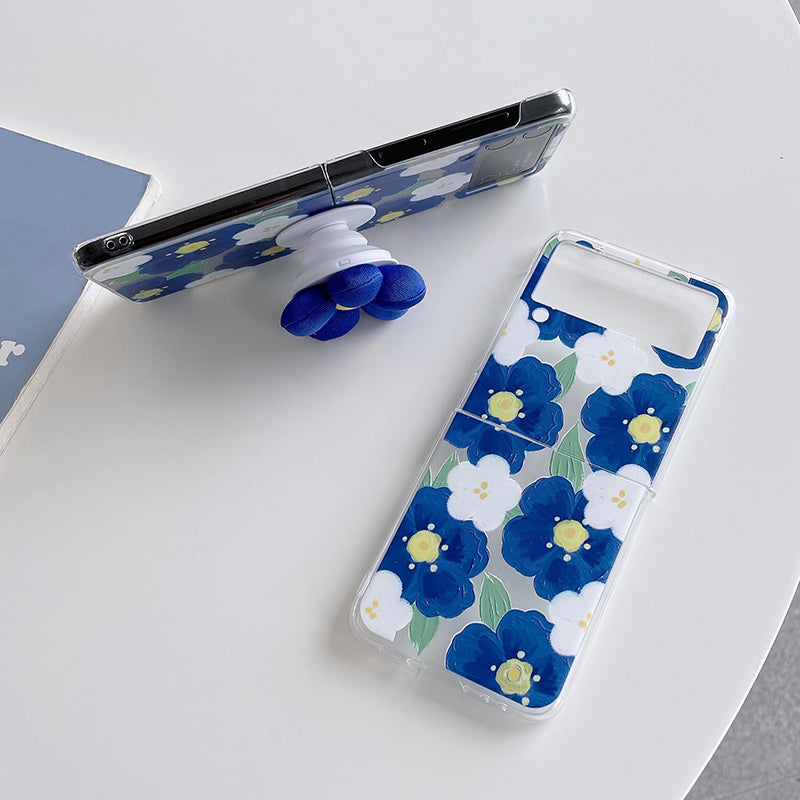 Floral Pattern Phone Case For Samsung Galaxy Z Flip 3 5G