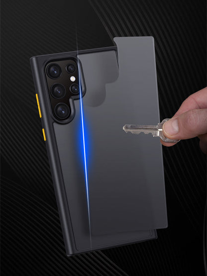 Samsung Galaxy S22 Ultra Case Shockproof Matte Transparent Hybrid Silicone Protection Back