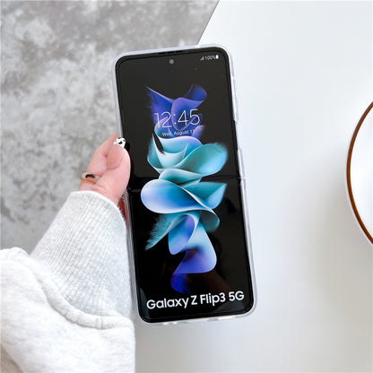 Luxury Blu-ray Flower Soft Silicone Phone Case For Samsung Galaxy Z Flip3
