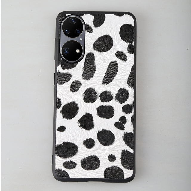 Leather Zebra Pattern Phone Case for Huawei P50