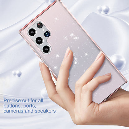 Soft IMD Glitter Anti-Drop Camera and Screen Protection Phone Case for Samsung Galaxy S22 Series