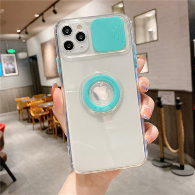 Camera Protection Ring Holder Phone Case For iPhone