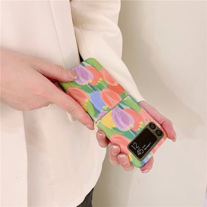 New Tulip flowers Case For Samsung Galaxy Z Flip 3
