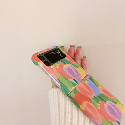 New Tulip flowers Case For Samsung Galaxy Z Flip 3
