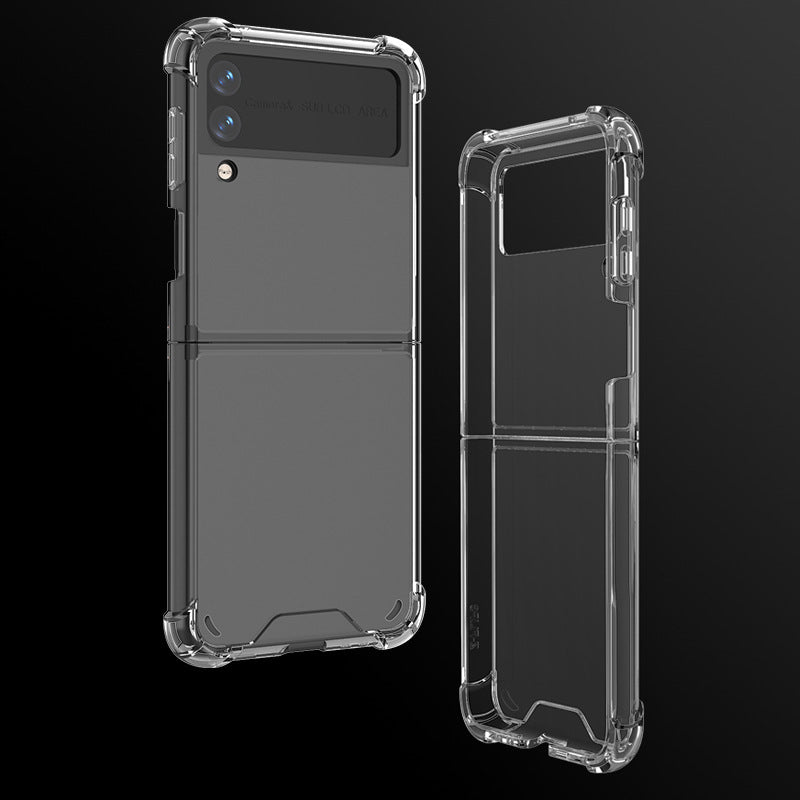 Transparent Shockproof Silicone Cover For Samsung Galaxy Z Flip 3