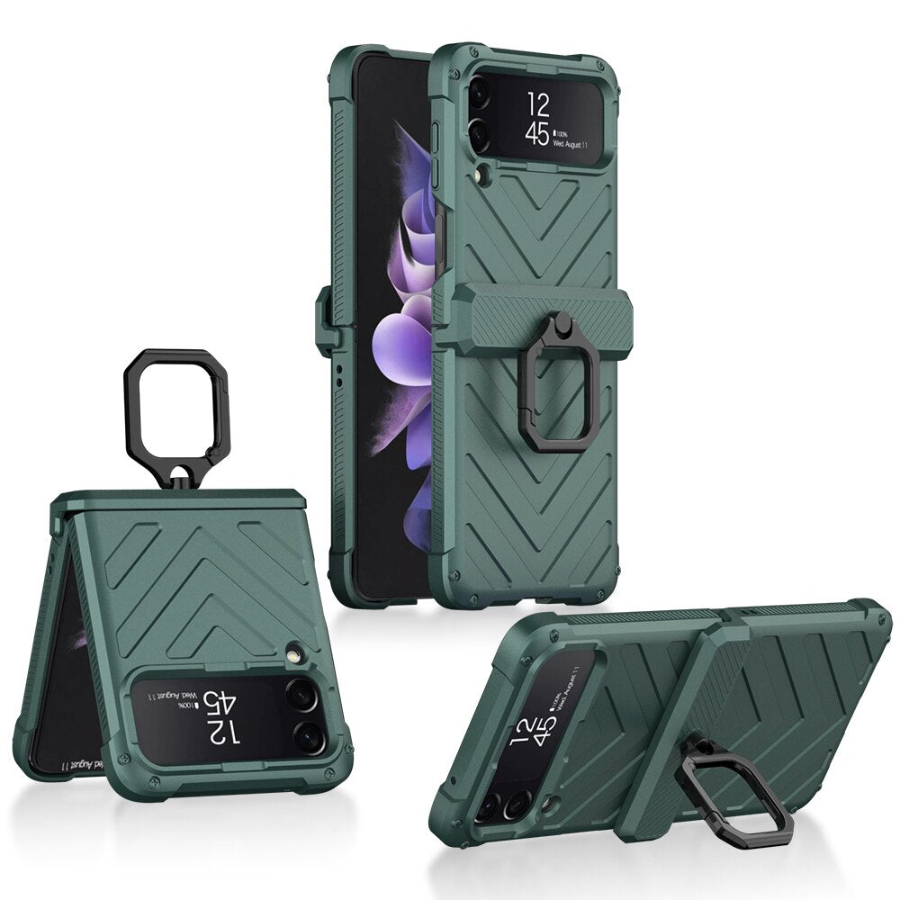 Magnetic Armor Shockproof Case For Samsung Galaxy Z Flip 4